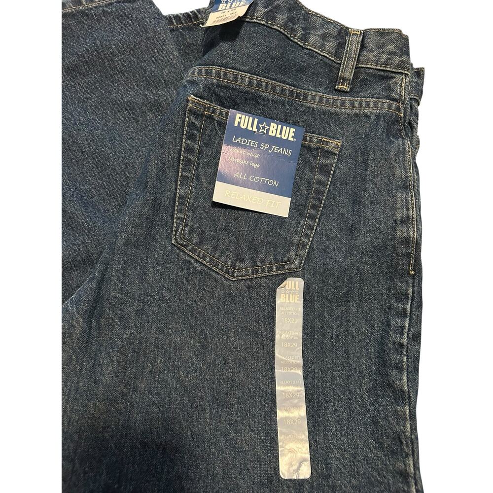 Full Blue Ladies 5P Jeans 18x29 NWT